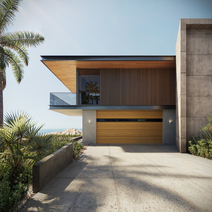 UniTherm - Premium Insulated Flush Panel Smooth Modern Design Steel Garage Door