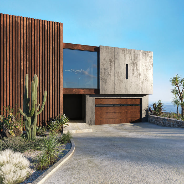 UniTherm - Premium Insulated Flush Panel Smooth Modern Design Steel Garage Door