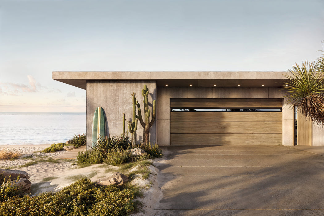 UniTherm - Premium Insulated Flush Panel Smooth Modern Design Steel Garage Door