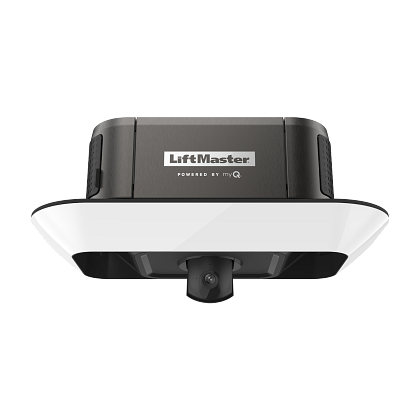 LiftMaster Belt Drive - 87504 Secure View™ Ultra-Quiet Belt Drive Smart Opener with Camera, LED Corner to Corner Lighting™ and Battery Backup