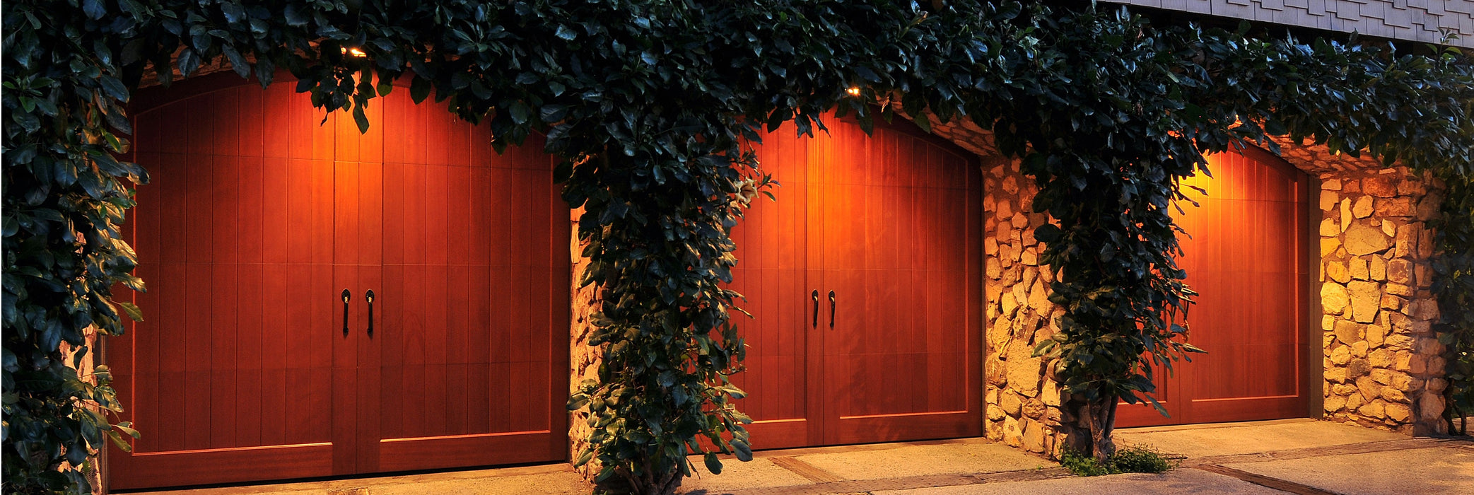 Artesia - Spanish Style Custom Wood Garage Door