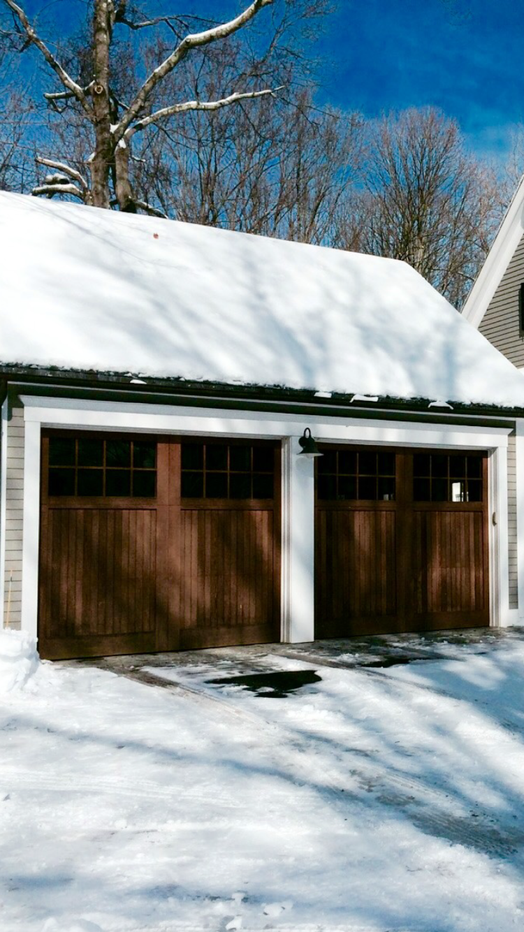 Boston - Craftsman Style Custom Wood Garage Door — Lux Garage Doors