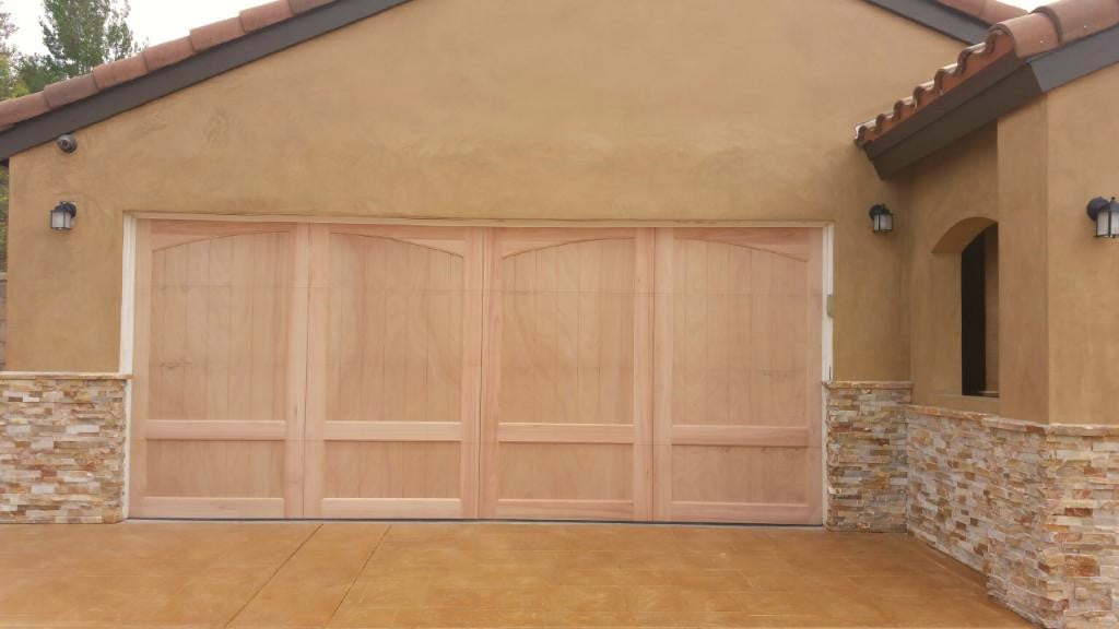 Caprice - Spanish Style Custom Wood Garage Door