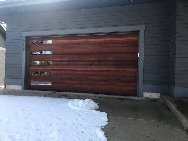 Aspen - Craftsman Style Custom Wood Garage Door — Lux Garage Doors