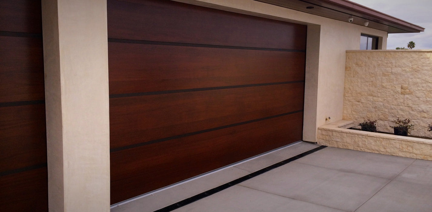 Genesis - Modern Style Custom Wood Garage Door