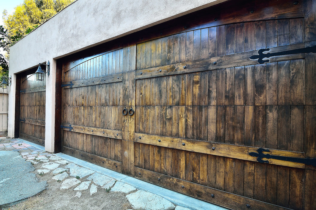 Lafayette - Spanish Style Custom Wood Garage Door