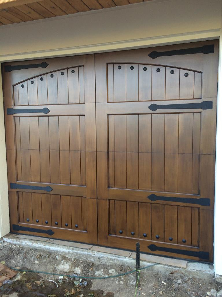 Lafayette - Spanish Style Custom Wood Garage Door — Lux Garage Doors