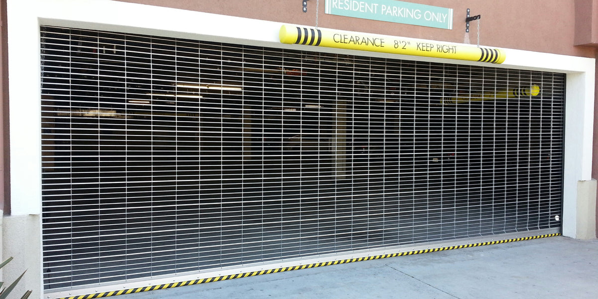 Security gate for garage door on sale