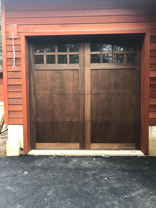 Malibu - Craftsman Style Custom Wood Garage Door