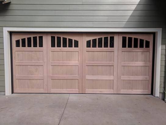 Noel - Spanish Style Custom Wood Garage Door
