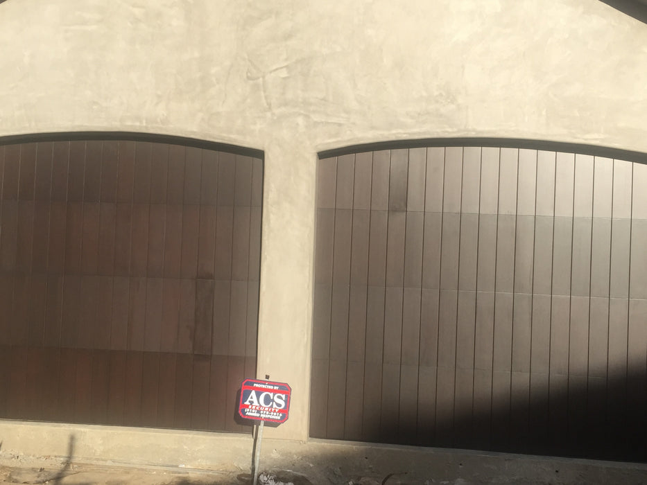 Santiago - Modern Style Custom Wood Garage Door