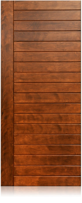 Lunario - Modern Mahogany Wood Entry Solid Door