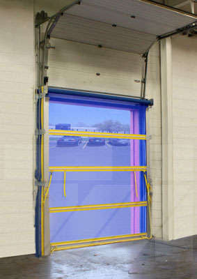 Vinyl Roll Up Door Using Spring-loaded